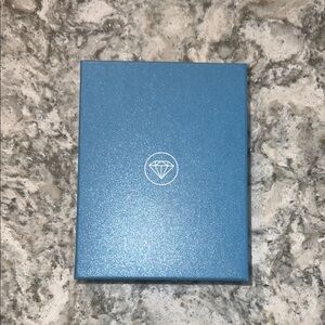 Blue Jewelry Box with Diamond Logo